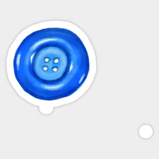 Blue Button Sticker